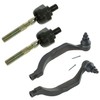 TRQ Front Tie Rod Set Compatible with 1996-2004 Acura RL