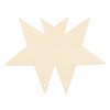 8Pcs Wooden Star Ornaments Blank Unfinished Small Christmas Tree Hanging