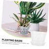 BESPORTBLE 2sets Transparent Orchid Pots with Drainage and Saucers Breathable