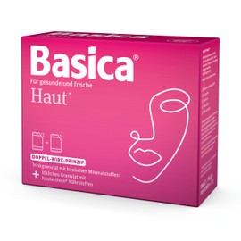 Basica Skin - Basic Drinking Granules and Soluble Granules, for Healthy and Beautiful Skin*, Acid-Base Balance, Lactose-Free, 7 Double Sachets