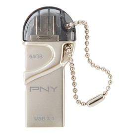 PNY 64GB DUO-LINK USB 3.0 OTG Flash Drive for Android - (P-FDI64GOTGTO30-GE)