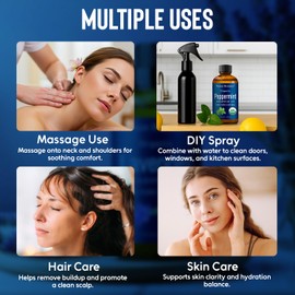 Organic Peppermint Essential Oil 30 ml - Pure, Natural Oils for Aromatherapy, Diffusers, DIY, Candle and Soap Making Scent - Nexon Botanics