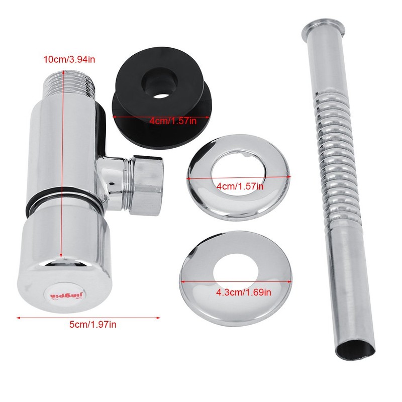 Zinc Alloy Toilet Flush Valve Hand Press Flushing Tool Office
