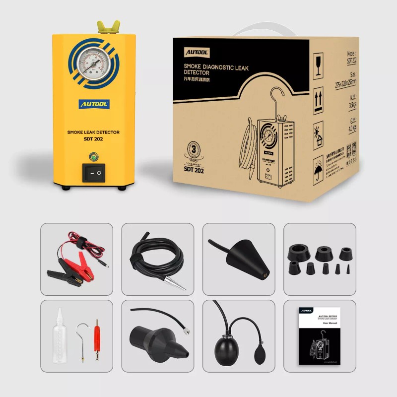 AUTOOL EVAP Smoke Machine Automotive Smoke Tester Fuel Pipe Leak