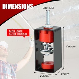 NATGAI 8 Pack Ceiling Spring Vibration Isolator Hangers for A/C Air Handler Bedroom Theater Studio, Anti Vibration, 110 Lb Capacity, 1.20" Deflection