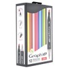 Graph'it Pack of 12 Double Ended Alcohol Based Markers Classic