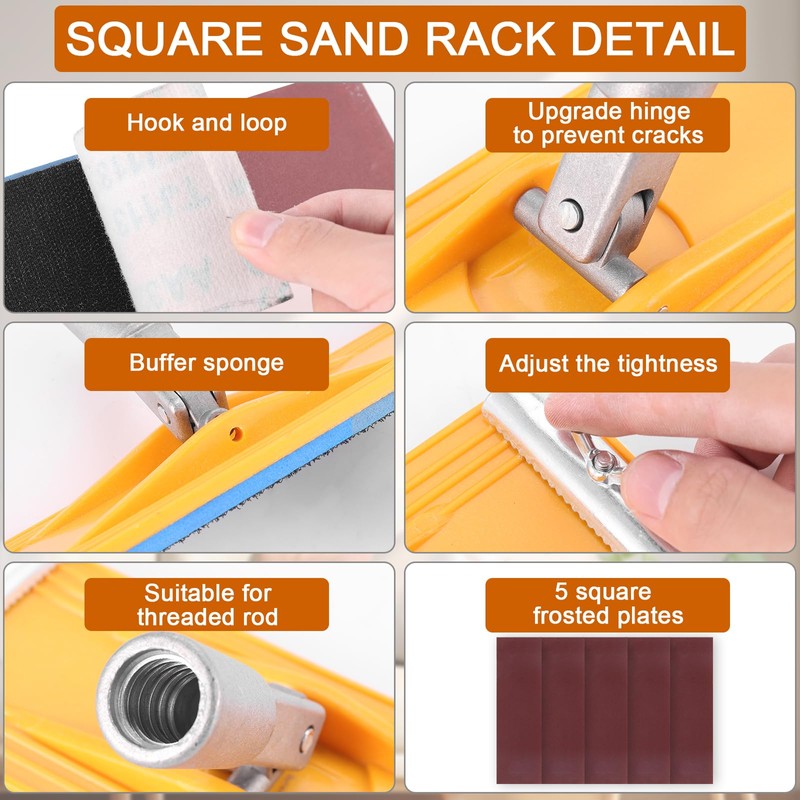 Pole Sander for Drywall, Wall Sander for Painting Prep, Ceiling