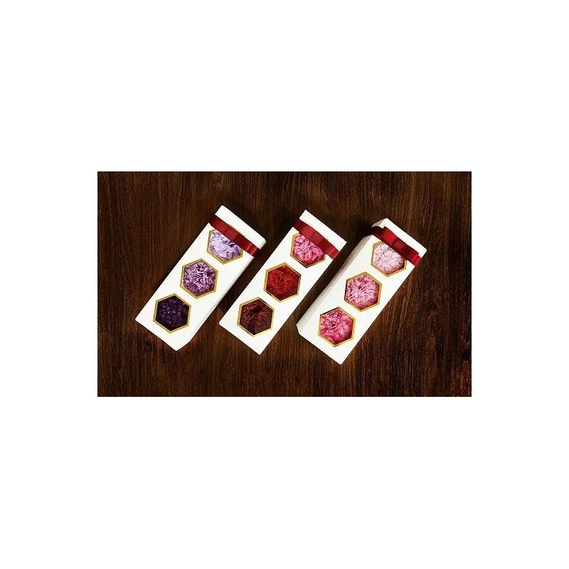 Q-FLA Bath Fragrance Flower Shape Bath Salt, Three Wheel Carnation,