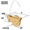Sliding Screen Door Tension Spring Rollers Replacement with 1-1/4" Steel