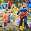 AMSNINK Pack of 9 Inflatable Party Props-3 Inflatable Guitar, 3