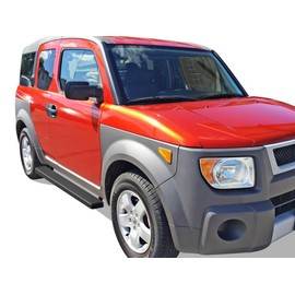 APS Running Boards 5 inches Matte Black Compatible with Honda Element 2003-2011 (Exclude SC Model) (Nerf Bars Side Steps Side Bars)