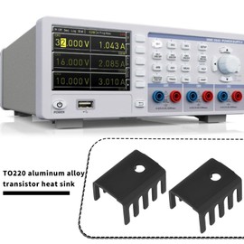 EMSea TO220 Transistor Heatsink Installation Kit Made of Aluminium Alloy 19 x 14 x 10 mm Opening 3 mm Suitable for Voltage Regulator Transistors Black Pack of 10