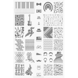 Uberchic Hipster 01 Placa Para Estampado De Uñas