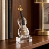 K9 Crystal Violin Figurine, 9.8-Inch Gift for Music Lovers