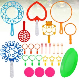 AUNGKWANG Soap Bubbles Wedding, Pack of 26 Soap Bubbles Stick, Soap Bubbles Set, for Indoor and Outdoor Bubble Maker Games, Perfect for Parties, Wedding, Garden