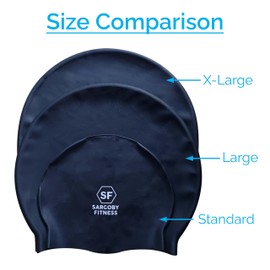 Sargoby Fitness Swimming Cap for Long Hair Dreadlock Braids Dreads or Afro Hair xl Swimming Cap for Bulky Hair Designed for Afro Swimming Cap Dreadlock Swim Cap