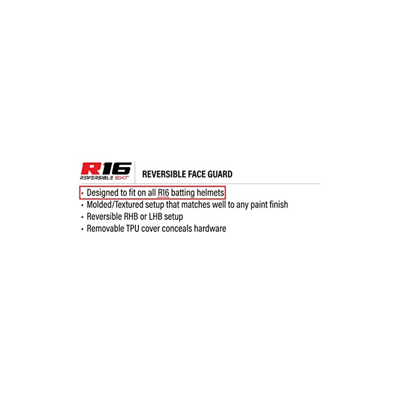 Rawlings | Pieza de extensión Reversible R16 | Protector Facial