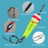 SIWRIOM Popping Cork Float Rig Rattle (1.06oz, Yellow-4PCS)