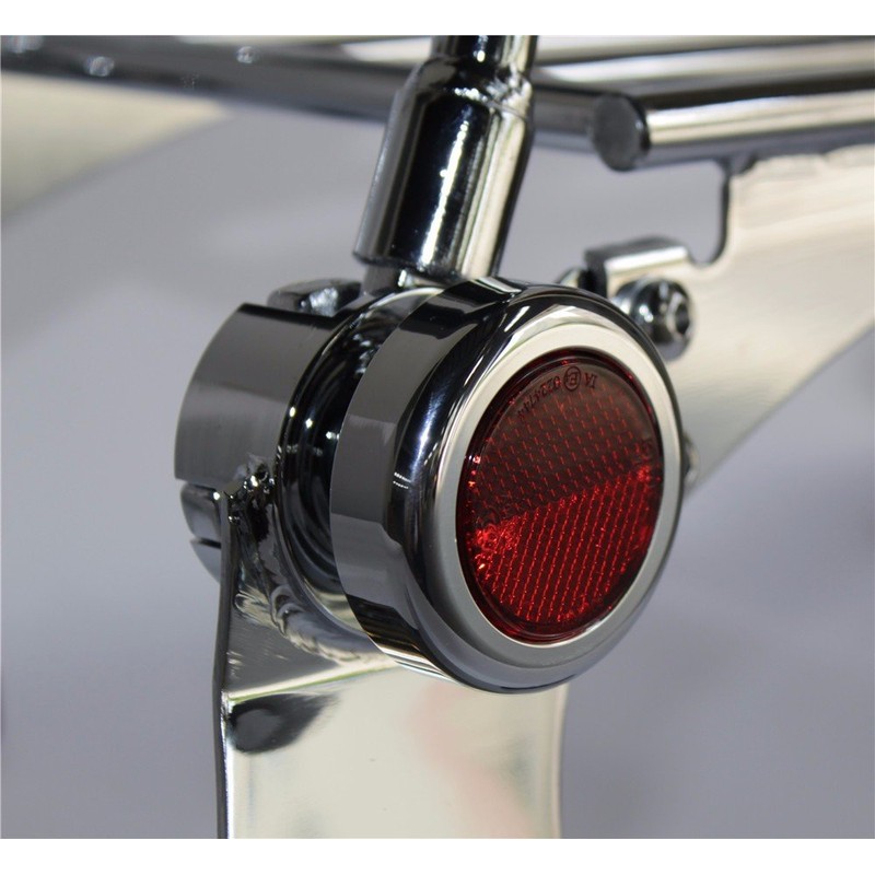 XKMT-Skull Adjustable Backrest Sissy Bar w/Luggage Rack Compatible With H-D
