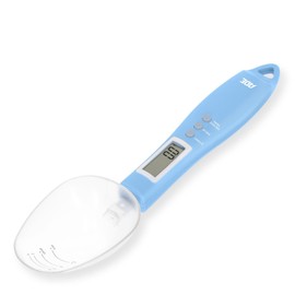 ADE Digital Spoon Scales Precise to 0.1 g | Exact Kitchen Scales up to 300 g | Precision Scales | Perfect as Spice Scales | Measuring Spoon Blue