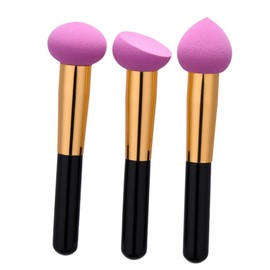 Beavorty Cosmetic Kit with Makeup Powder Brush Set Includes Blush Concealer Lightweight Wooden Handles Powder Blending Buffing