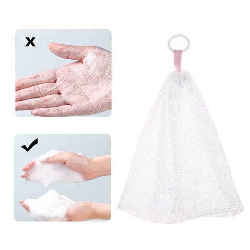 popluxy Frothing Net Soap Net Facial Cleaning Net Soap Net