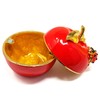 Feng Shui Pair of Harmony Red Apples Statue Love and