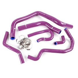 G-PLUS Silicone Radiator Coolant Hose Pipe Kit Clamps Compatible with Honda Civic Type-R EK EG B16A B18C B20B 1992-2000,Purple