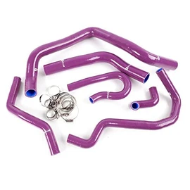 G-PLUS Silicone Radiator Coolant Hose Pipe Kit Clamps Compatible with Honda Civic Type-R EK EG B16A B18C B20B 1992-2000,Purple