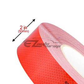 EZAUTO WRAP Reflective Conspicuity Tape 2in x 150FT DOT-C2 Safety Warning Sign Car Truck RV - Red