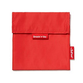 Roll'eat® | Reusable Sandwich Holder, BPA Free Eco Bag, Snack Holder - Snack'n'Go Active, red