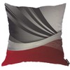 AOYEGO Abstract Red Black Stripes Throw Pillow Cover Wave Swirl