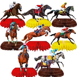 Know me Kentucky Derby Honeycomb Centerpieces Decorations, Horse Racing Talk to Derby Day Table Centerpieces Horse Party Home Decorations