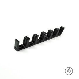 Spartan Mounts Compatible with 6X Glock Magazines | Firearm Accessories, Wall Mount Mag Display for Gun Room, Ammo Storage, Gun Safe Armory Tactical. (G 17 19 26 31 32 33 34 44 45)