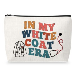 Ceremony Gifts for White Coat Makeup Bag Going Away Gift Retirement Gift for Doctor Coworker Future Doctor Graduation Present for Medical Students Nurse Practitioner Presents for Friend