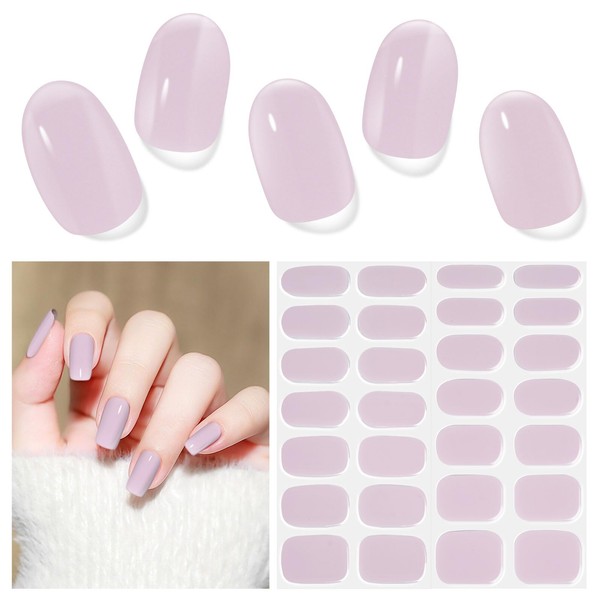 Nagelfolie UV Härtend - 28 Stück Nagelaufkleber Nagelfolien Selbstklebend Gel