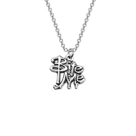 CHOORO Bite Me Charm Collar/Pendientes Bite Me Vampiro Charm Joyería Buffy The Vampire Slayer Jewelry