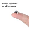 JIQI 5mm/0.2" High Knob Vertical Micro Mini Slide Switchs,3 Pin