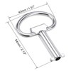 sourcing map Electrical Cabinet Key 5mm Hole Zinc Alloy Water