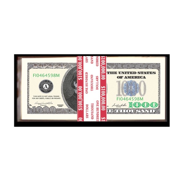 American Art Classics 100 Count Banded $1,000.00 Bills - $100,000.00