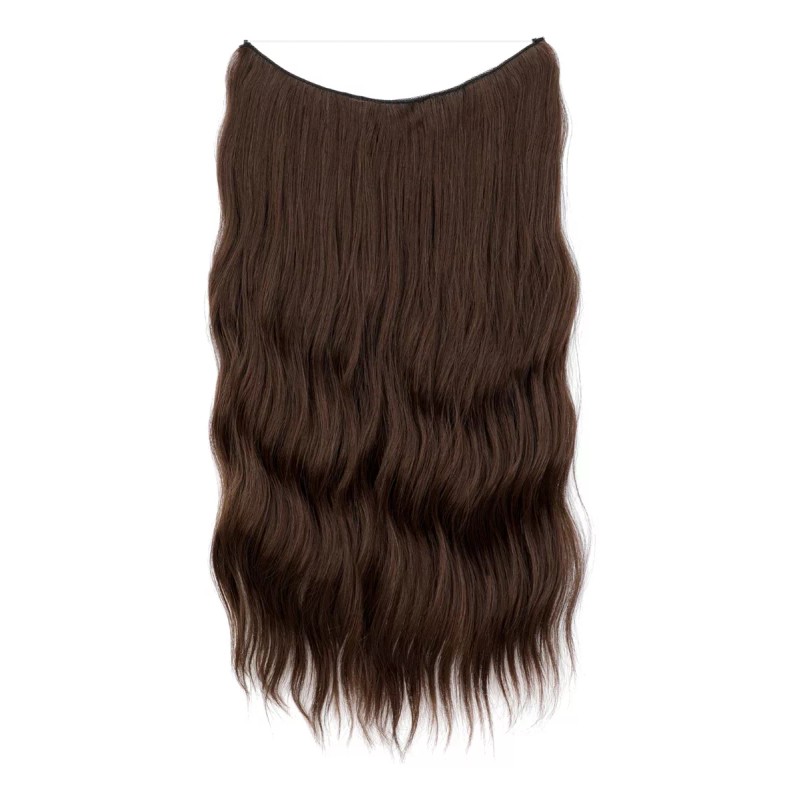 Xbwig Extensiones De Cabello De Alambre Invisible De 22 Pulgadas