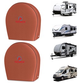 Comnova RV Tire Covers 2 Pack - 600D Tough Tire Wheel Cover Protector for RV, Truck, SUV, Trailer, Camper, Boat and Van, Waterproof & Heavy Duty Tire Cover, Fits Tire Diameters 30-32 Inch