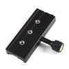 Black QR-120 Clamp Adapter For Quick Release Plate 1/4" 3/8"