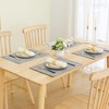 Homaxy Faux Leather Heat Resistant Placemats for Dining Table Set