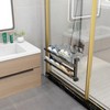 Geejia Shoe Rack, Wall Mounted 2 Tier Folding Space-Saving Shoe