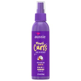 Aussie Miracle Curls Refresher Spray Gel With Coconut & Jojoba Oil 5.7 Fl oz, 4.272 Fl oz