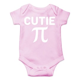 AW Fashions Cutie Pie - Body para bebé, bonito y dulce atuendo para niños y niñas, recién nacidos, Rosado, 12 meses