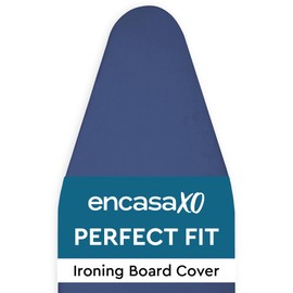 Encasa XO Ironing Board Cover and Pad 54"x15" - 4mm Felt Large Iron Board Cover with Padding - Heat Resistant, Stain-Safe Dye, Non Slip Elastic Bungee Cord Tightening Iron Table Cover Cobalt