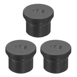 MECCANIXITY Rubber Solid Plug Soft Flexible Stopper for 17-18mm Hole Black 3Pcs