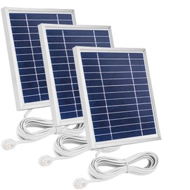 3 Pack Solar Panel Charger Compatible with Arlo Pro 5S 2K/Arlo Pro 4/Arlo Pro 3/Arlo Ultra 2/Arlo Ultra/Go 2,with 11.5ft Waterproof Magnetic Charging Cable,Adjustable Mount(NOT for Arlo Essential)